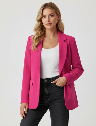 Women's Lightweight Fitted Blazer | Elegant Black Office Jacket 5