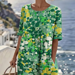 Women's Lightweight Floral Midi Dress | Elegant Relaxed Summer Style 5