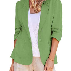 Women's Lightweight Linen Blazer | Elegant Tailored Summer Jacket 5