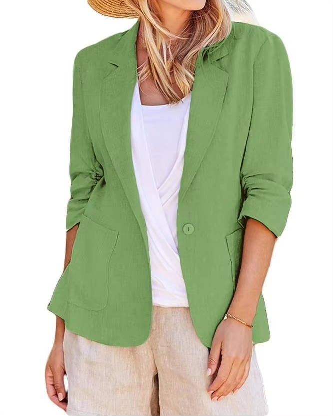 Women's Lightweight Linen Blazer | Elegant Tailored Summer Jacket 5