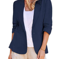 Women's Lightweight Linen Blazer | Elegant Tailored Summer Jacket 8