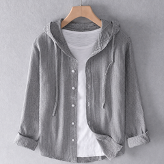 Women's Lightweight Linen Blouse | Casual Hooded Everyday Top 3