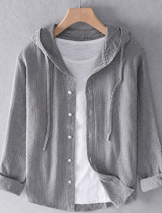 Women's Lightweight Linen Blouse | Casual Hooded Everyday Top 3