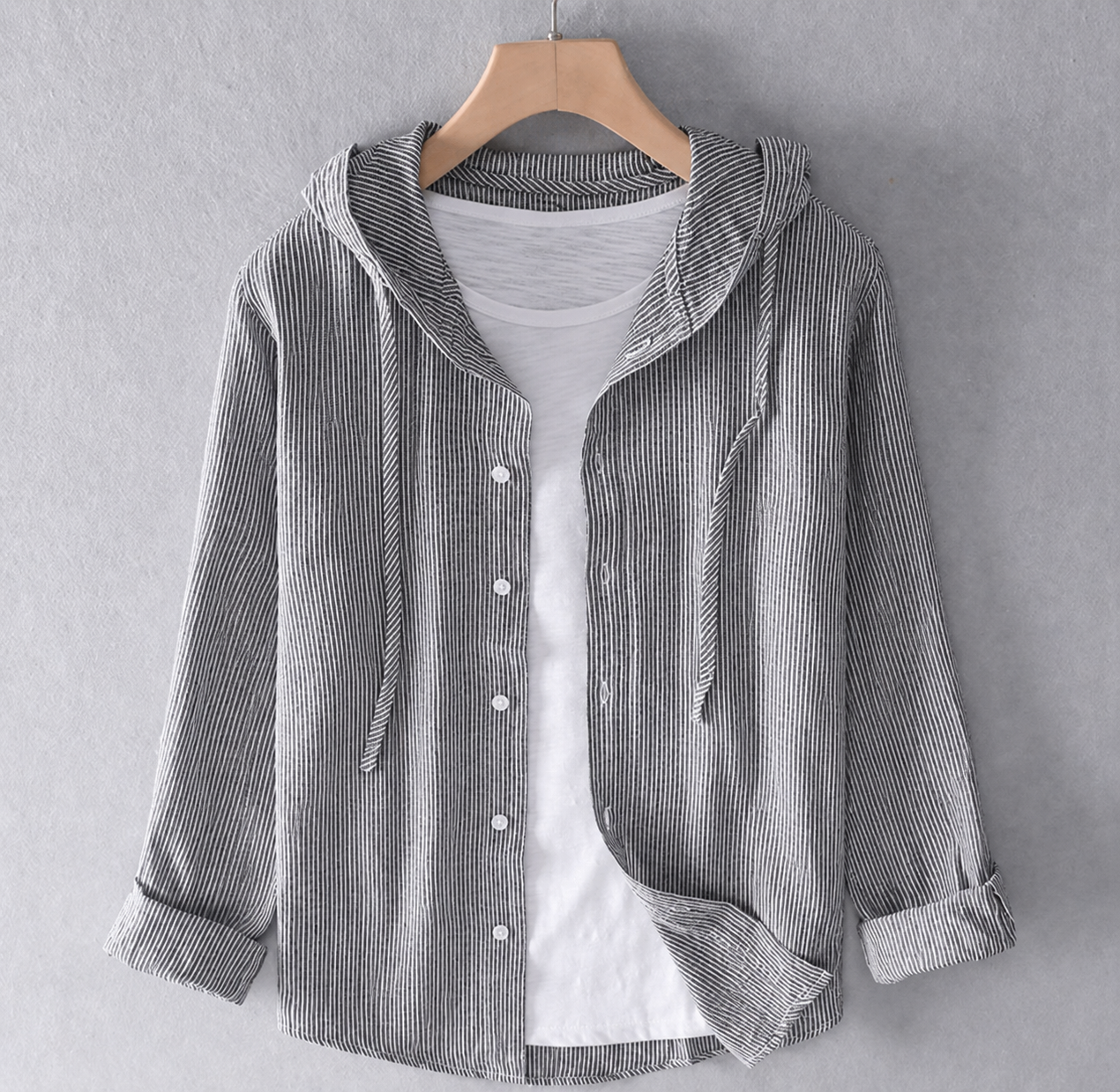 Women's Lightweight Linen Blouse | Casual Hooded Everyday Top 3
