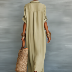 Women's Lightweight Linen Maxi Dress | Elegant Relaxed Summer Style 3