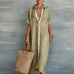 Women's Lightweight Linen Maxi Dress | Elegant Relaxed Summer Style 6
