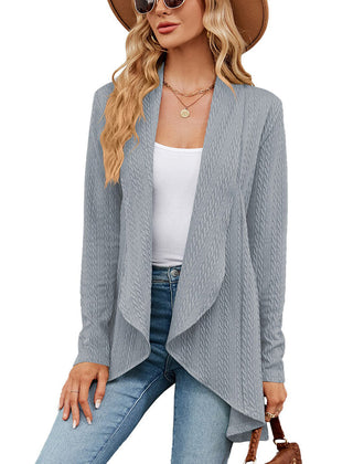 Women's Lightweight Open Front Cardigan | Elegant Long Casual Layering Sweater 8