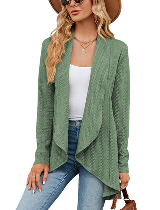 Women's Lightweight Open Front Cardigan | Elegant Long Casual Layering Sweater 9