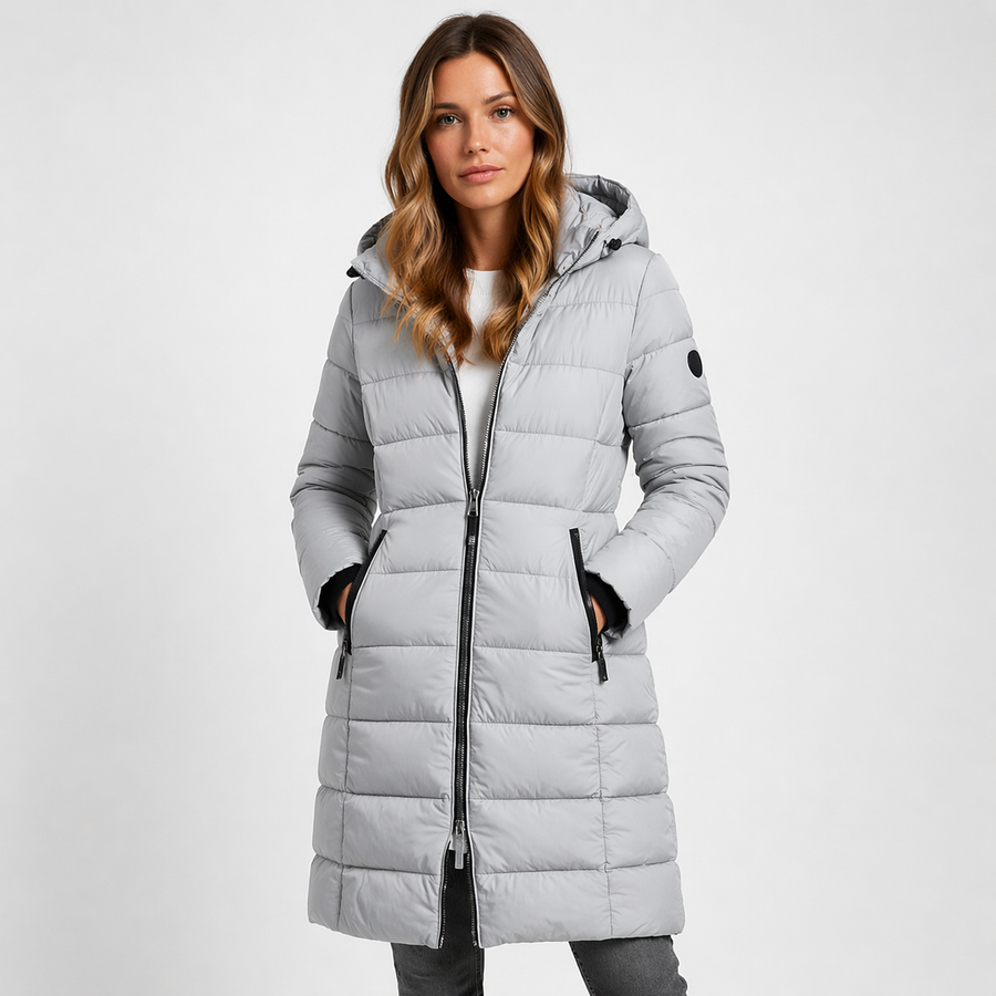 Women's Lightweight Quilted Puffer Jacket | Stylish Hooded Winter Coat 1