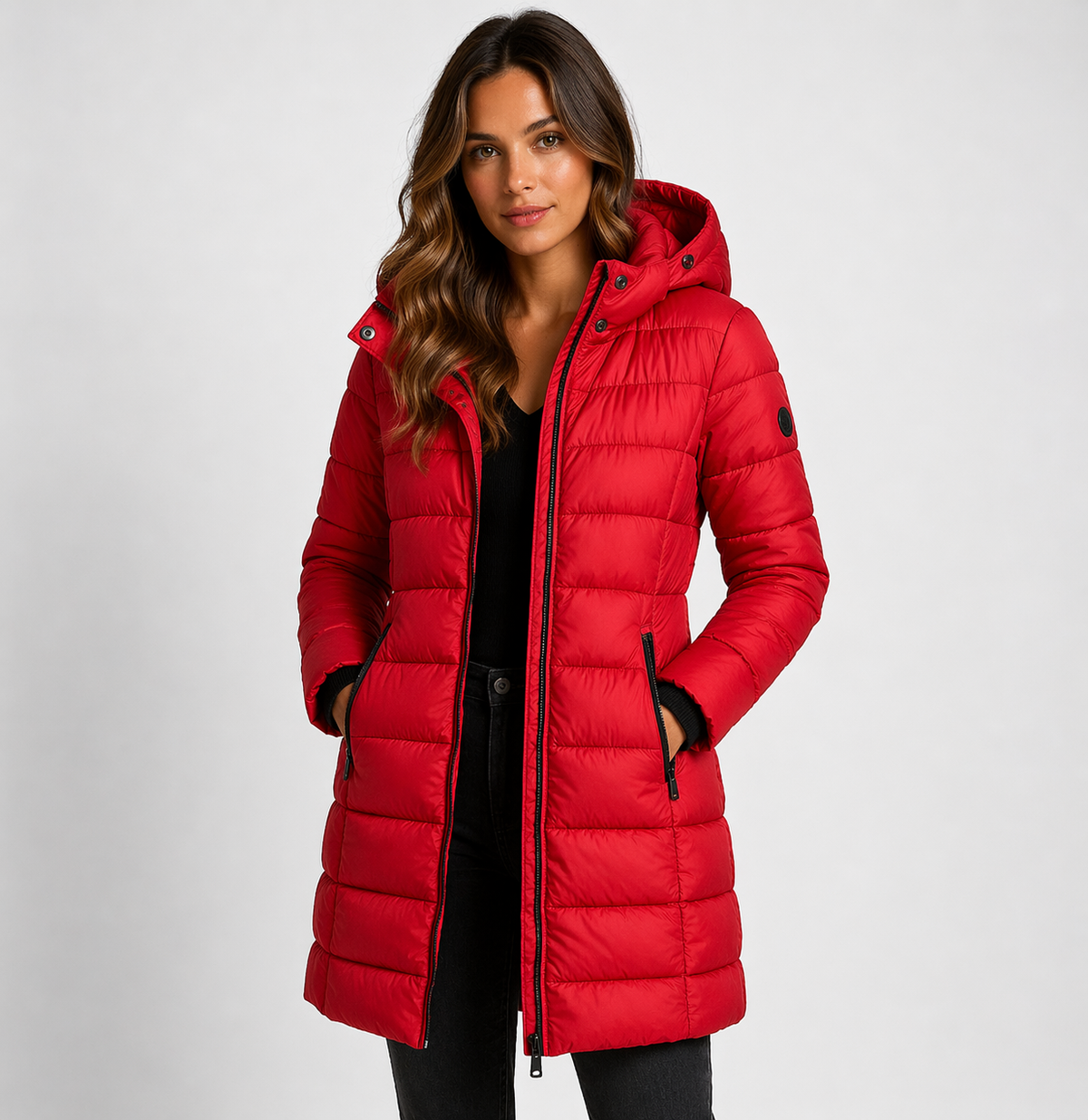 Women's Lightweight Quilted Puffer Jacket | Stylish Hooded Winter Coat 4