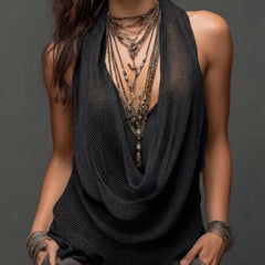 Women's Lightweight Stretchy Tank Top | Elegant White Casual Camisole 4