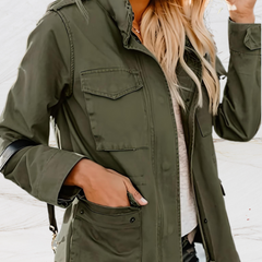 Women's Lightweight Utility Jacket | Stylish Relaxed Fit Casual Outerwear 1