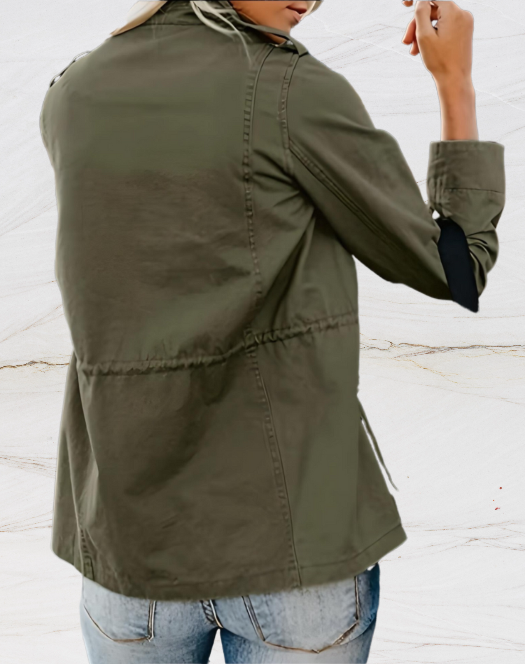 Women's Lightweight Utility Jacket | Stylish Relaxed Fit Casual Outerwear 2