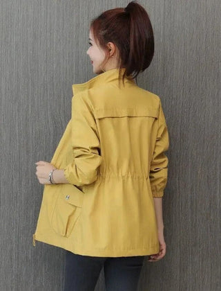 Women's Lightweight Zip-Up Bomber Jacket | Relaxed Casual Summer Outerwear 3