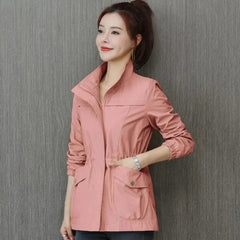 Women's Lightweight Zip-Up Bomber Jacket | Relaxed Casual Summer Outerwear 4