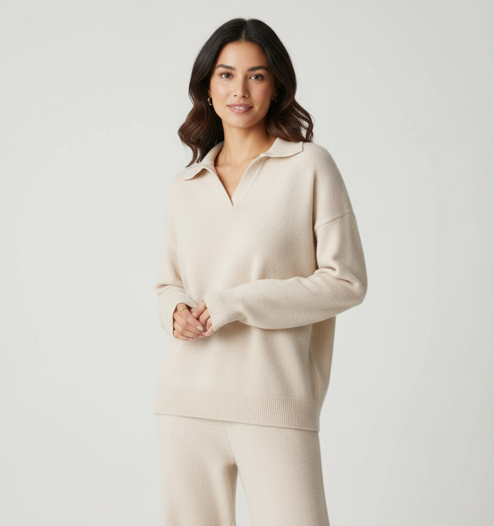 Women's Luxurious Cashmere Lounge Set | Elegant Comfortable Two-Piece Outfit 0