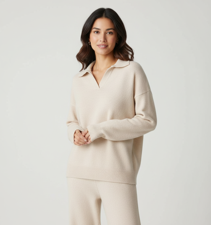 Women's Luxurious Cashmere Lounge Set | Elegant Comfortable Two-Piece Outfit 0