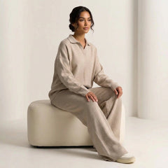 Women's Luxurious Cashmere Lounge Set | Elegant Comfortable Two-Piece Outfit 4