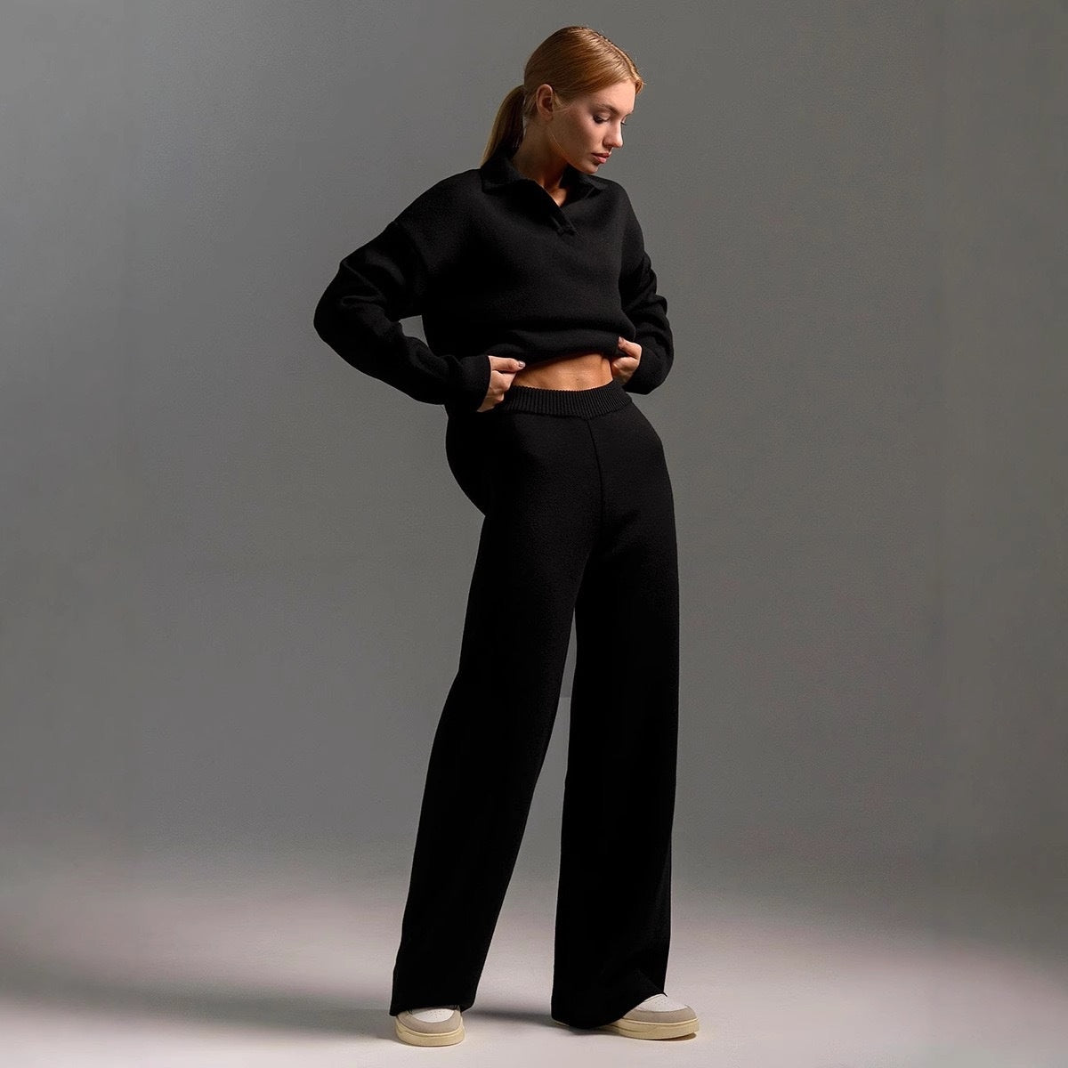 Women's Luxurious Cashmere Lounge Set | Elegant Comfortable Two-Piece Outfit 7