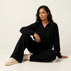 Women's Luxurious Cashmere Lounge Set | Elegant Comfortable Two-Piece Outfit 8