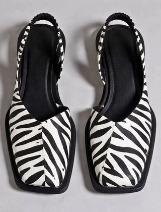 Women's Modern Ballerinas | Elegant Square Toe Slip-On Flats 3