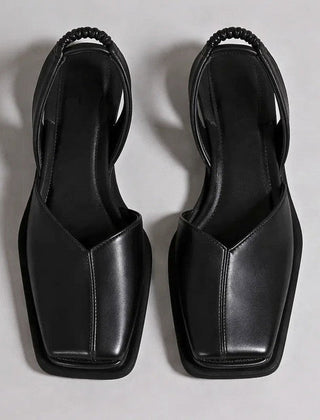 Women's Modern Ballerinas | Elegant Square Toe Slip-On Flats 4