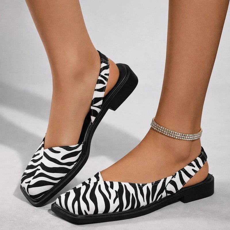 Women's Modern Ballerinas | Elegant Square Toe Slip-On Flats 7