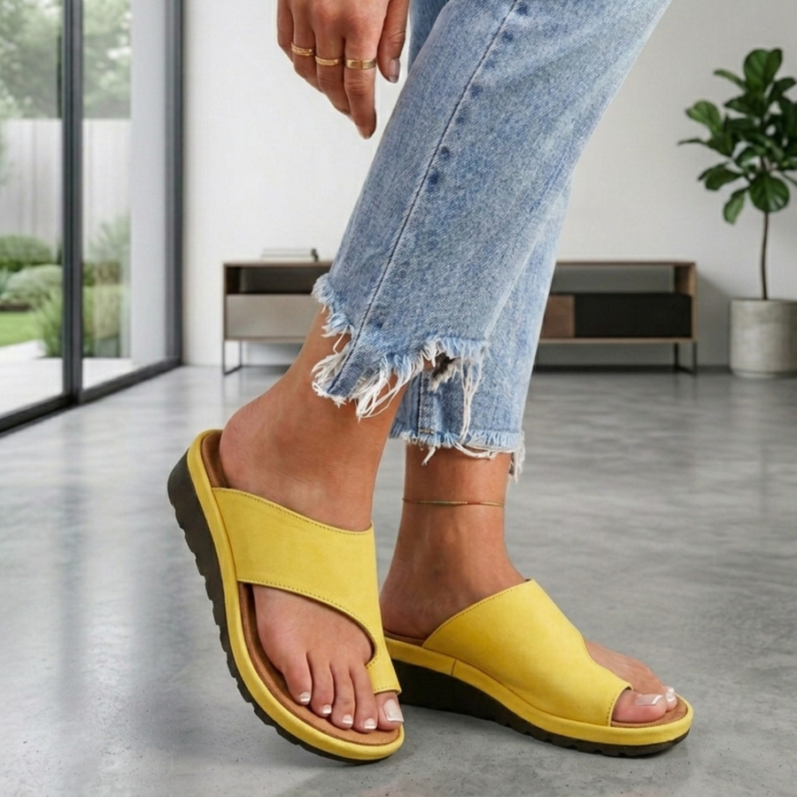 Women's PU Leather Orthopedic Sandals | Comfortable Arch Support Footwear 1