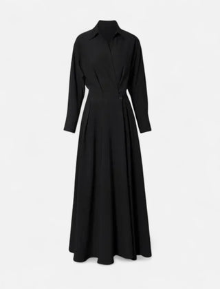 Women's Premium Cotton-Blend Shirt-Dress | Elegant Short Sleeve Spring Dress 0