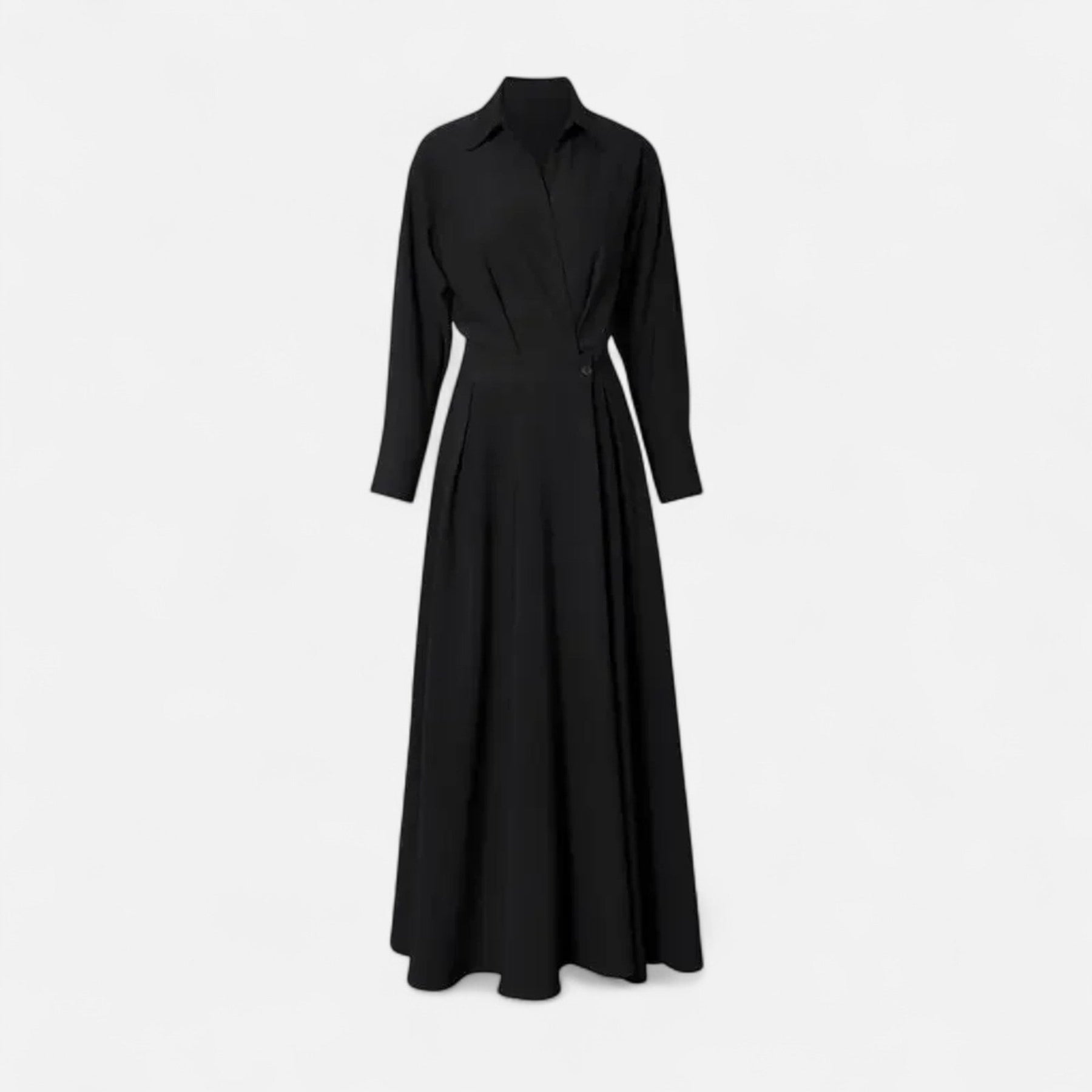 Women's Premium Cotton-Blend Shirt-Dress | Elegant Short Sleeve Spring Dress 0