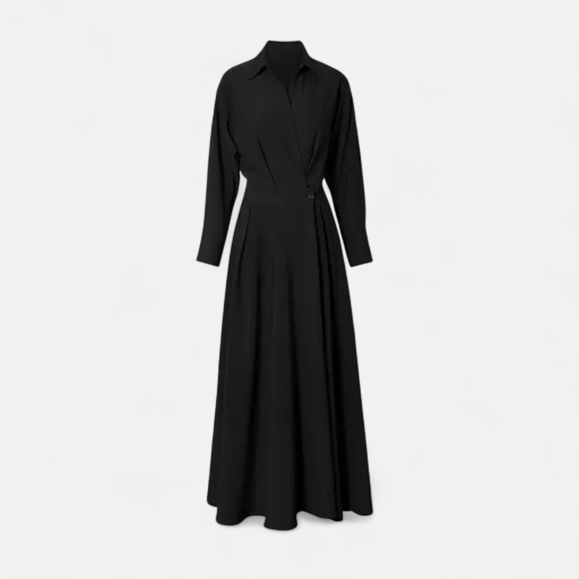 Women's Premium Cotton-Blend Shirt-Dress | Elegant Short Sleeve Spring Dress 0