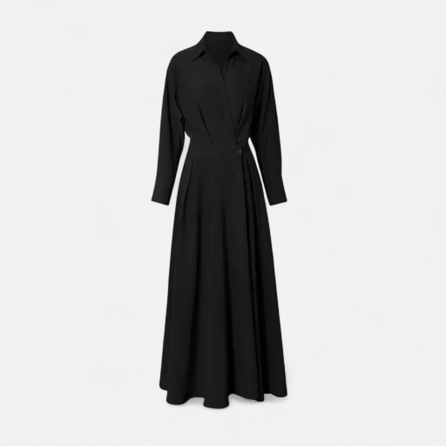 Women's Premium Cotton-Blend Shirt-Dress | Elegant Short Sleeve Spring Dress 0