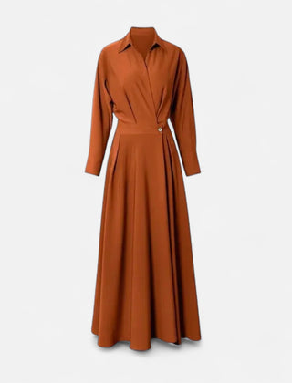 Women's Premium Cotton-Blend Shirt-Dress | Elegant Short Sleeve Spring Dress 2