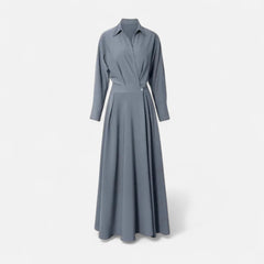 Women's Premium Cotton-Blend Shirt-Dress | Elegant Short Sleeve Spring Dress 7
