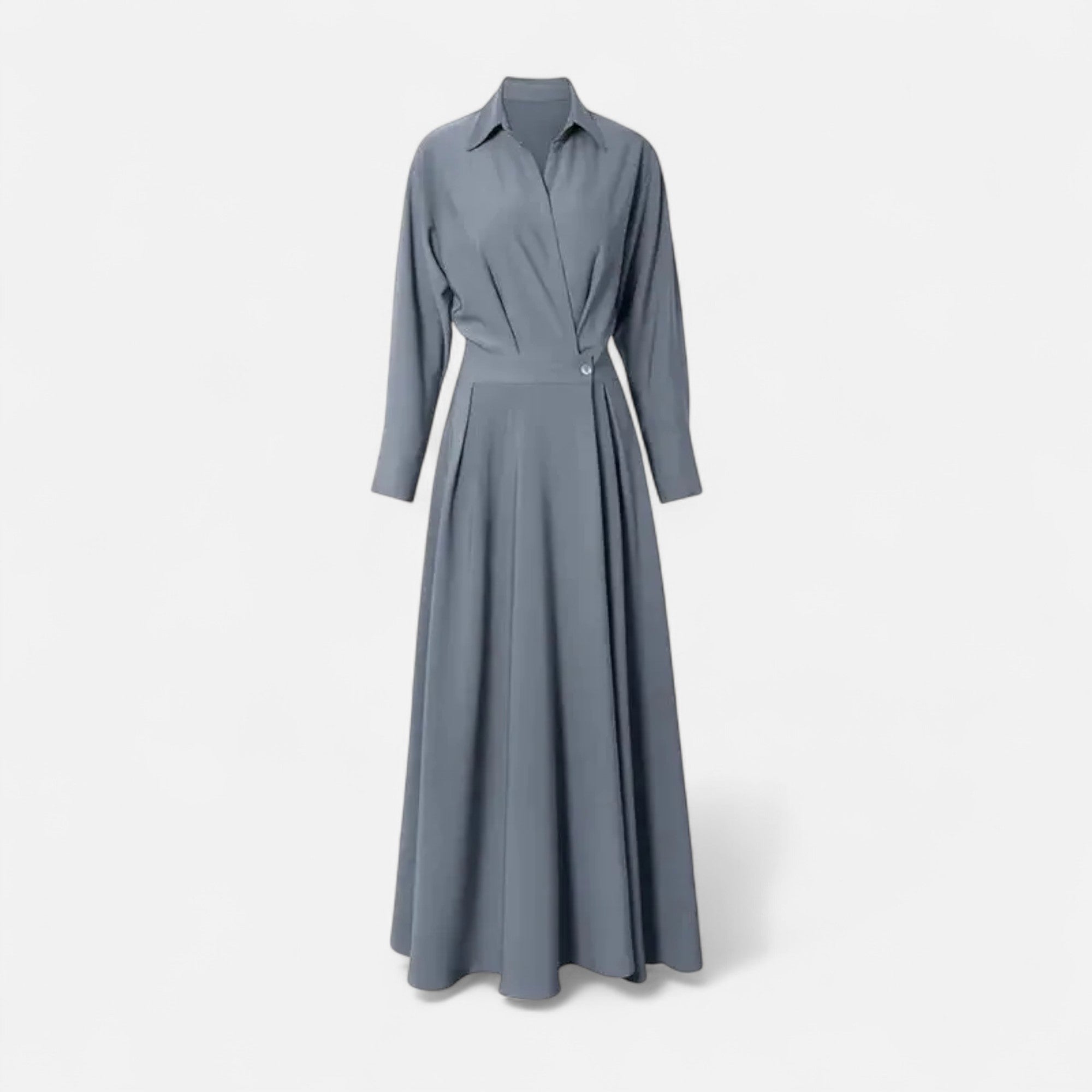 Women's Premium Cotton-Blend Shirt-Dress | Elegant Short Sleeve Spring Dress 7