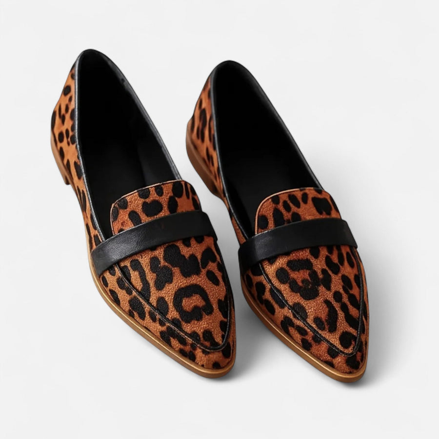 Women's Premium Leather Loafers | Elegant Vintage Pointed-Toe Shoes 0