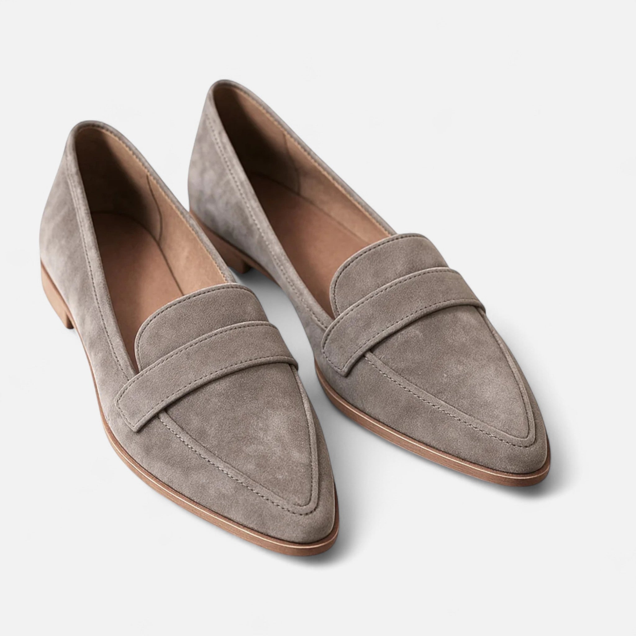 Women's Premium Leather Loafers | Elegant Vintage Pointed-Toe Shoes 1