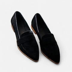 Women's Premium Leather Loafers | Elegant Vintage Pointed-Toe Shoes 2