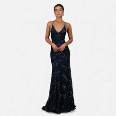 Women's Premium Sequin Maxi Dress | Elegant Fitted Formal Gown 1