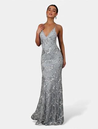 Women's Premium Sequin Maxi Dress | Elegant Fitted Formal Gown 2