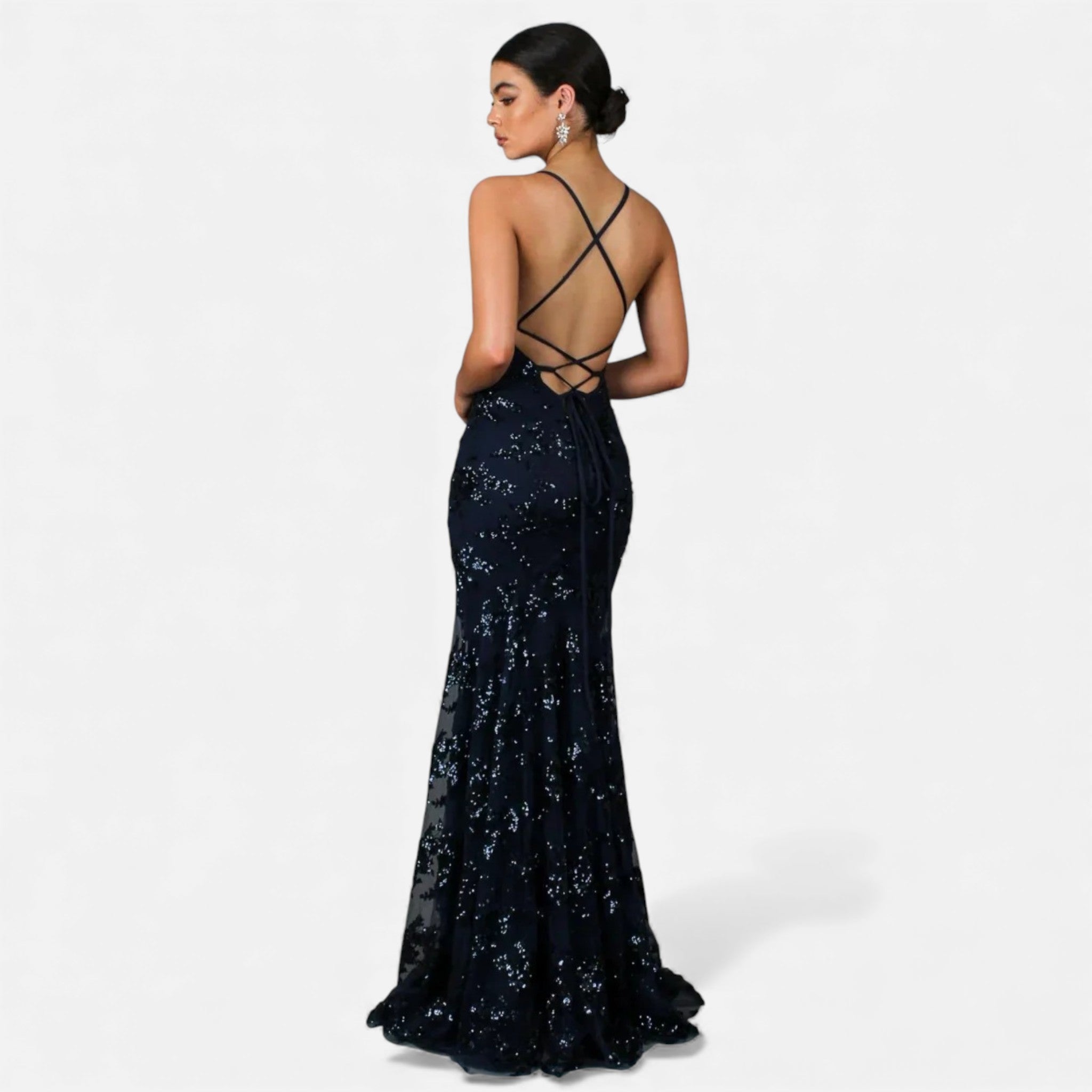 Women's Premium Sequin Maxi Dress | Elegant Fitted Formal Gown 3