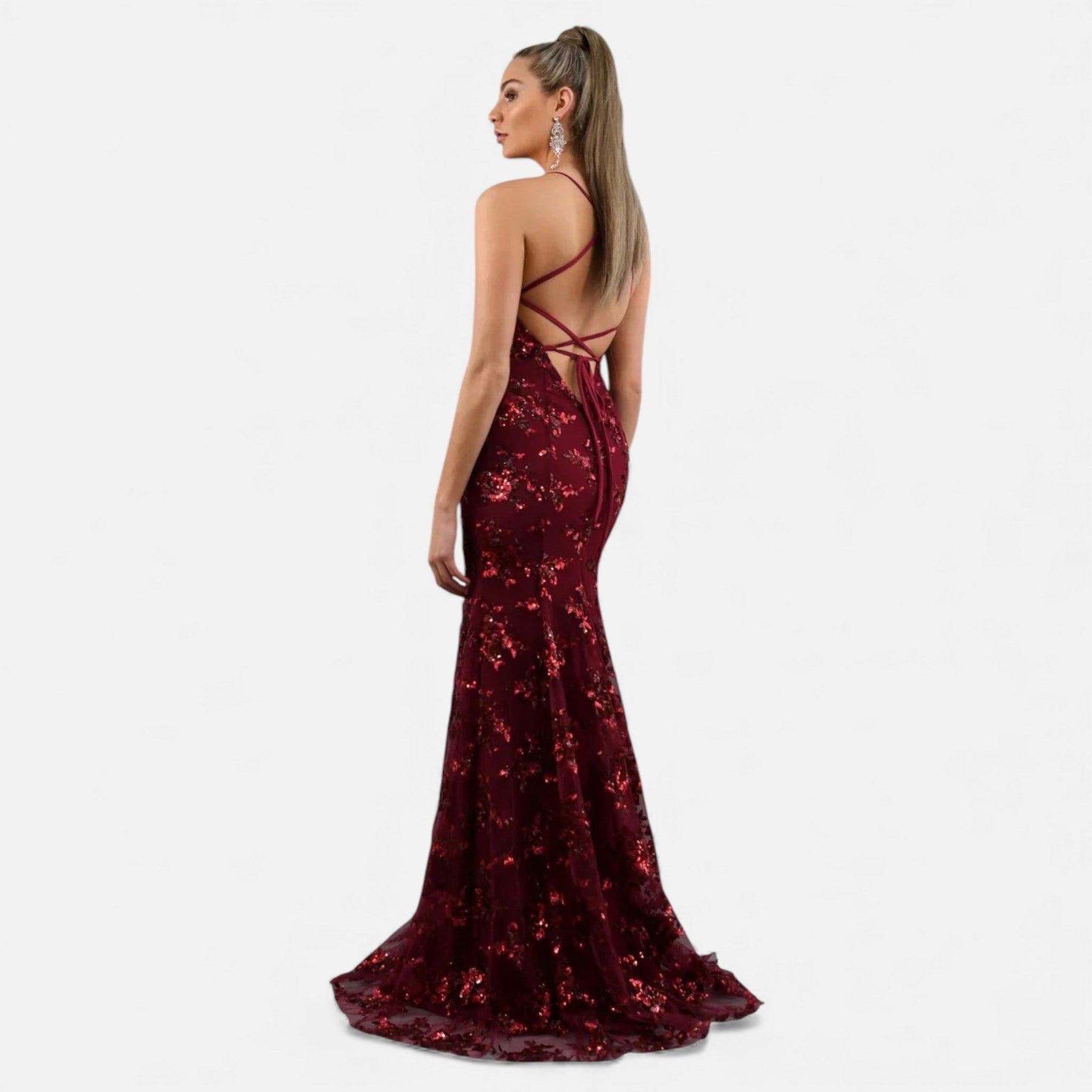 Women's Premium Sequin Maxi Dress | Elegant Fitted Formal Gown 4