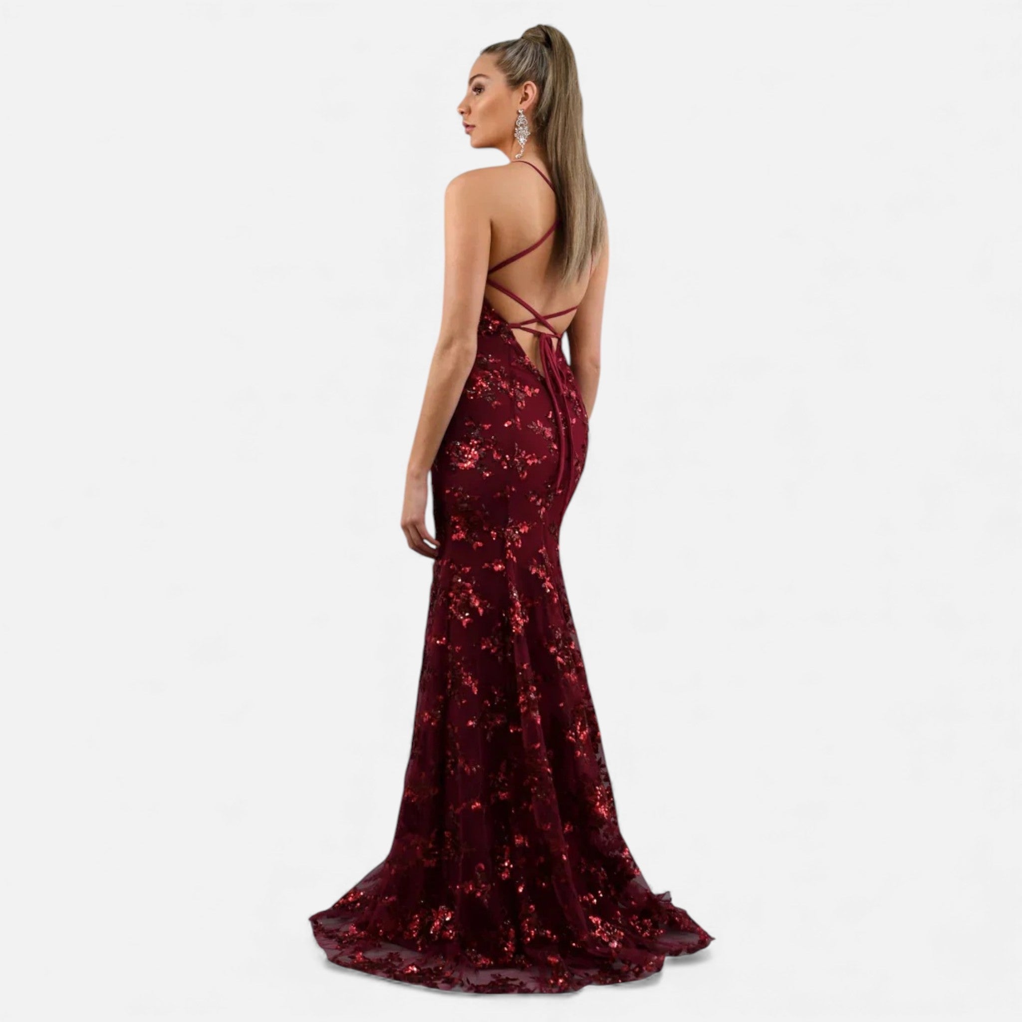Women's Premium Sequin Maxi Dress | Elegant Fitted Formal Gown 4