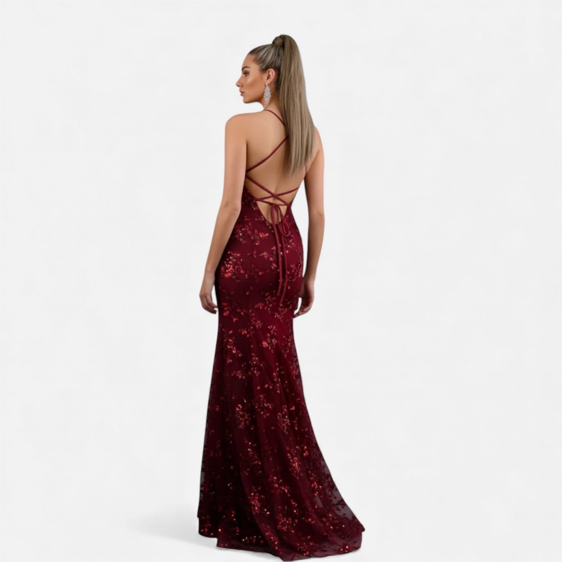 Women's Premium Sequin Maxi Dress | Elegant Fitted Formal Gown 6