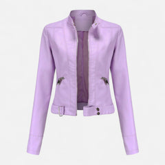 Women's Premium Vegan Leather Jacket | Elegant Classic Cut Outerwear 3
