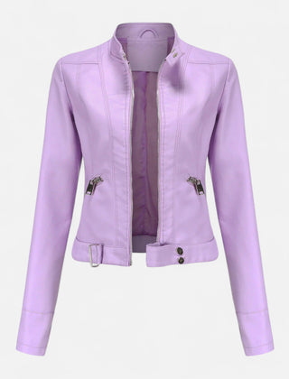 Women's Premium Vegan Leather Jacket | Elegant Classic Cut Outerwear 3