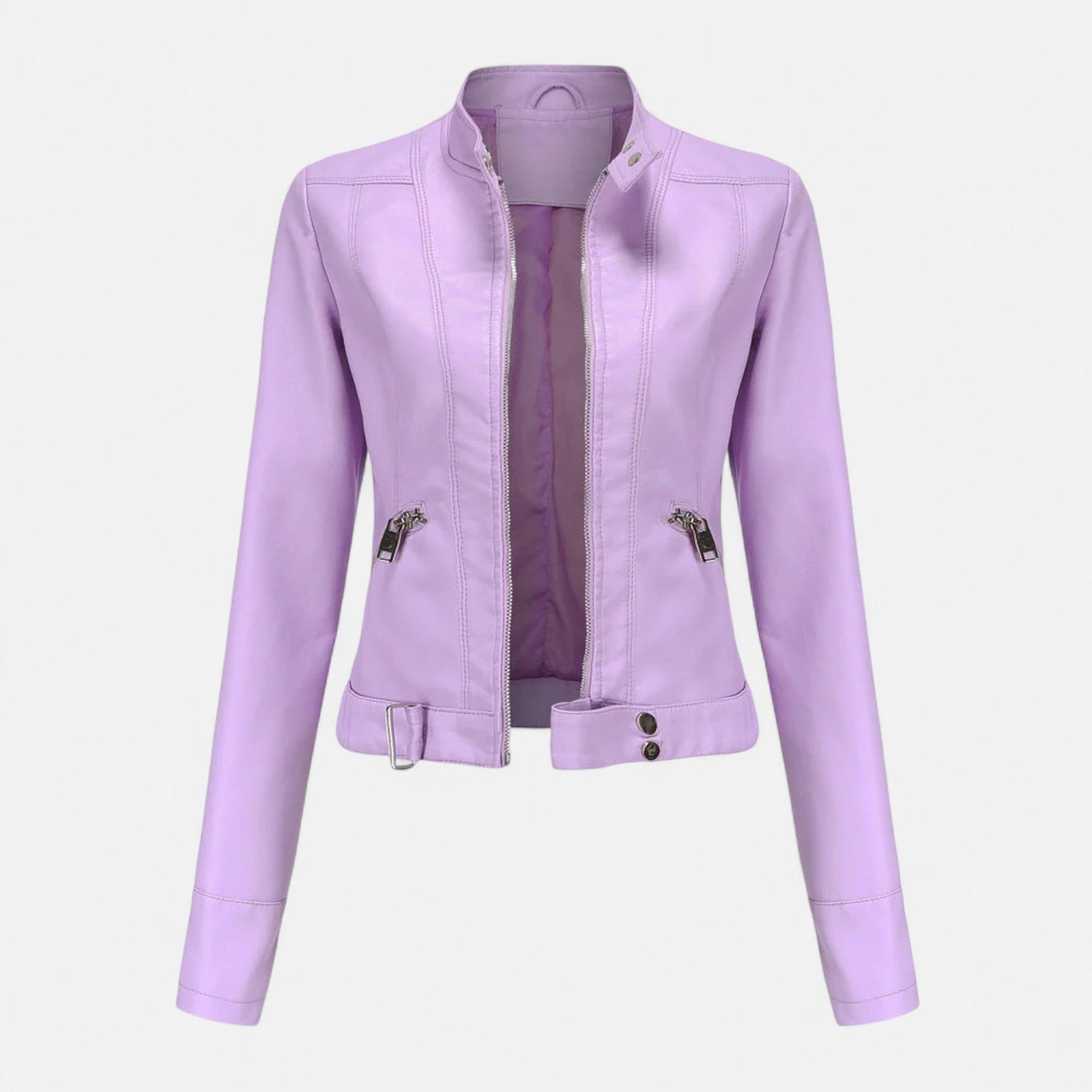 Women's Premium Vegan Leather Jacket | Elegant Classic Cut Outerwear 3
