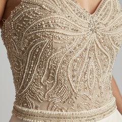 Women's Sequin Jumpsuit | Elegant Strapless Evening Wear with Pockets 2