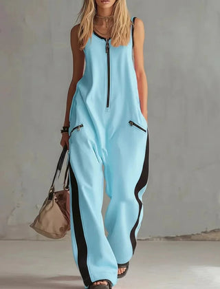 Women's Soft Fabric Utility Jumpsuit | Relaxed Fit Wide-Leg Design 2