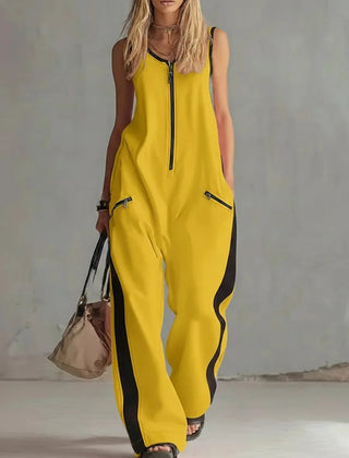 Women's Soft Fabric Utility Jumpsuit | Relaxed Fit Wide-Leg Design 4